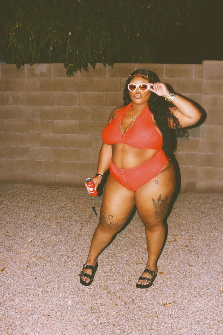 plus size swimwear, sporty swimwear, two piece swimsuit