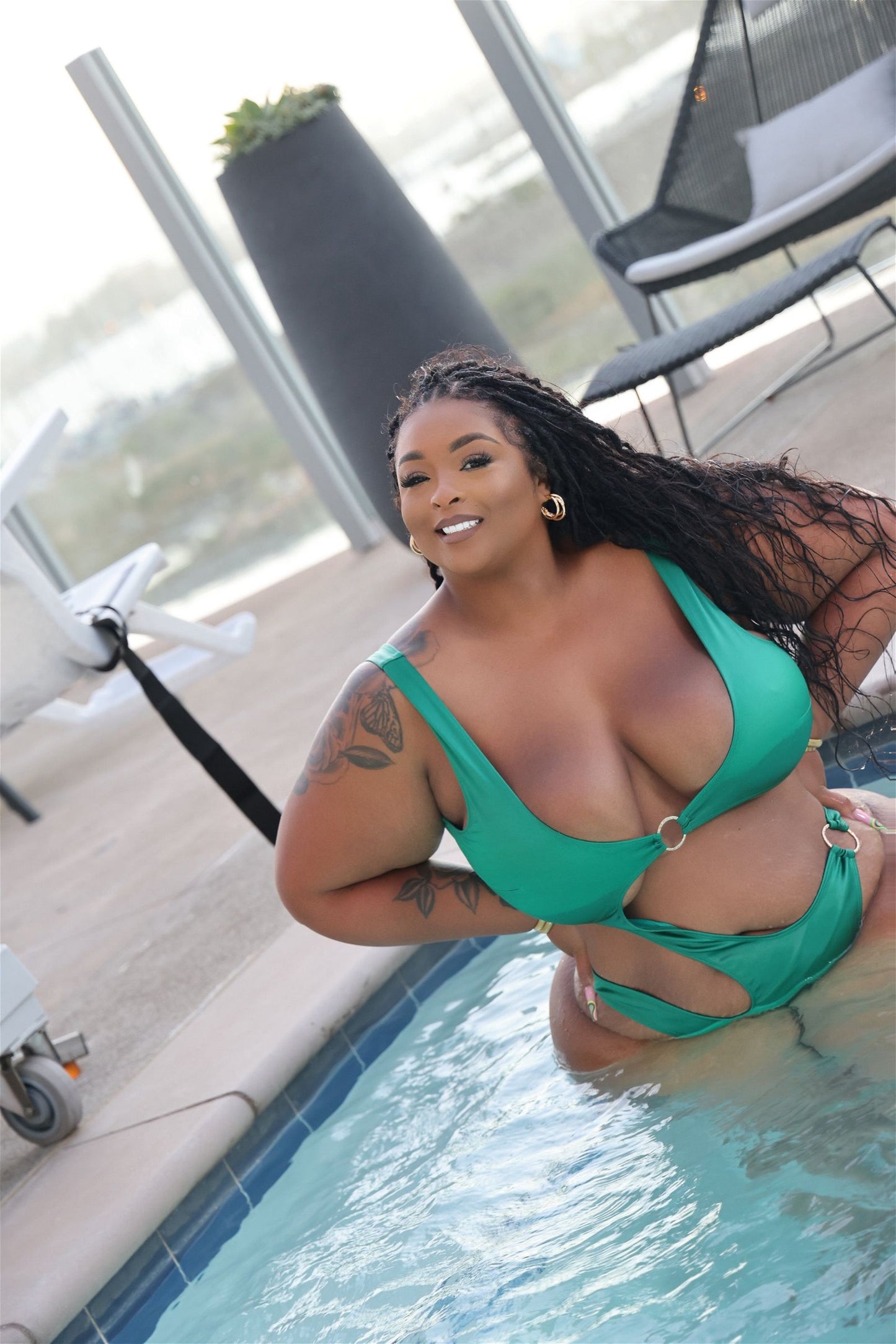 devious-satin-cut-out-one-piece, sexy swim wear, one piece swimsuit, cut out swimsuit